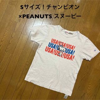 チャンピオン×ピーナッツ スヌーピー リンガー Tシャツ ランタグ復刻 M