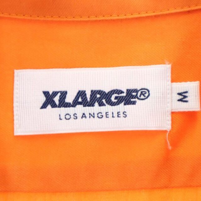 XLARGE - エクストララージ バックロゴ刺繍 長袖 シャツ M オレンジ