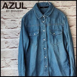 アズールバイマウジー(AZUL by moussy)のAZUL by　moussy　アズール　トップス　長袖シャツ　レディース【S】(シャツ/ブラウス(長袖/七分))