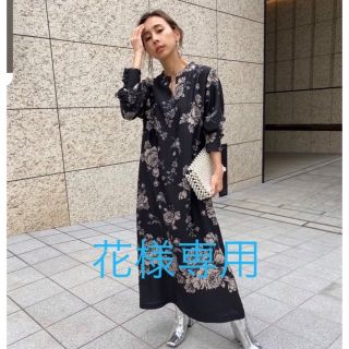 アメリヴィンテージ(Ameri VINTAGE)のAmeri VINTAGE REHEMA KEY NECK DRESS(ロングワンピース/マキシワンピース)