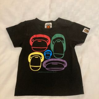 アベイシングエイプ(A BATHING APE)のBAPE KIDS 半袖Tシャツ 70cm 黒(Ｔシャツ)