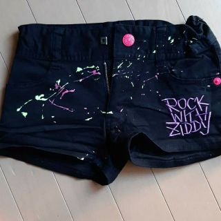 ジディー(ZIDDY)のジディZIDDYロック系×黒ショートパンツ140サイズ(パンツ/スパッツ)