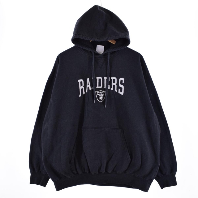 TEAM APPAREL NFL RAIDERS レイダース スウェットプルオーバーパーカー メンズL /eaa305528