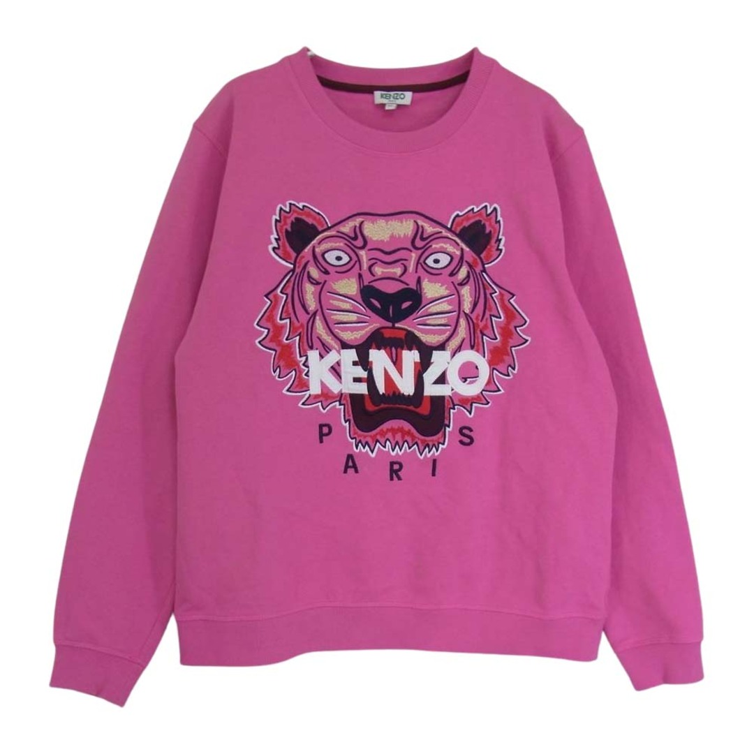 KENZO ケンゾー F662SW7054XJ Classic Tiger Sweatshirts タイガー刺繍デザイン クラシック スウェット シャツ トレーナー ピンク系 XL