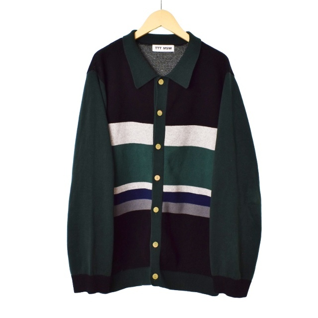 TTT_MSW Border Knit Cardigan ボーダー カーディガン | www