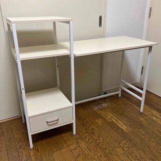 【ヤナひろ様ご専用】デスク　パソコンデスク　学習机　組み立て家具(オフィス/パソコンデスク)