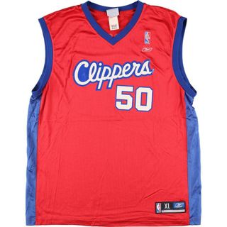 リーボック(Reebok)の古着 リーボック Reebok NBA LOS ANGELES CLIPPERS ロサンゼルスクリッパーズ ゲームシャツ レプリカユニフォーム メンズXXL /eaa326124(タンクトップ)