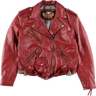 ハーレーダビッドソン(Harley Davidson)の古着 ハーレーダビッドソン Harley-Davidson ダブルライダースジャケット レディースL /eaa327171(その他)