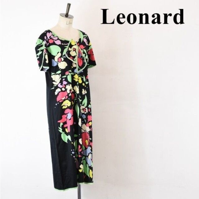 SL AC0027 高級 LEONARD レオナール 総柄 花柄 ロング 特別セーフ www