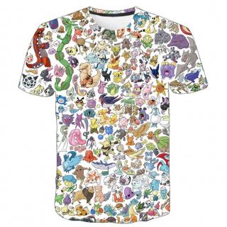 ポケモン(ポケモン)の新品未使用110cmポケモン総柄Tシャツ(Tシャツ/カットソー)