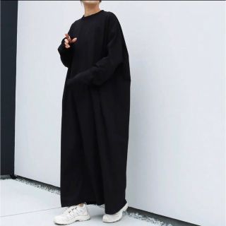 トゥデイフル(TODAYFUL)のaere / over long one-piece / black 38サイズ(ロングワンピース/マキシワンピース)