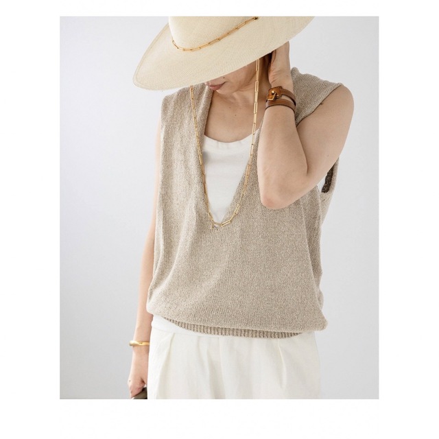 Deuxieme Classe Lily Linen Vネック ベスト未使用品