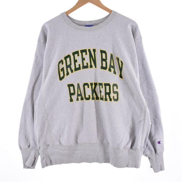 チャンピオン Champion REVERSE WEAVE NFL GREEN BAY PACKERS グリーンベイパッカーズ プリントスウェットシャツ トレーナー メンズXL /eaa305444