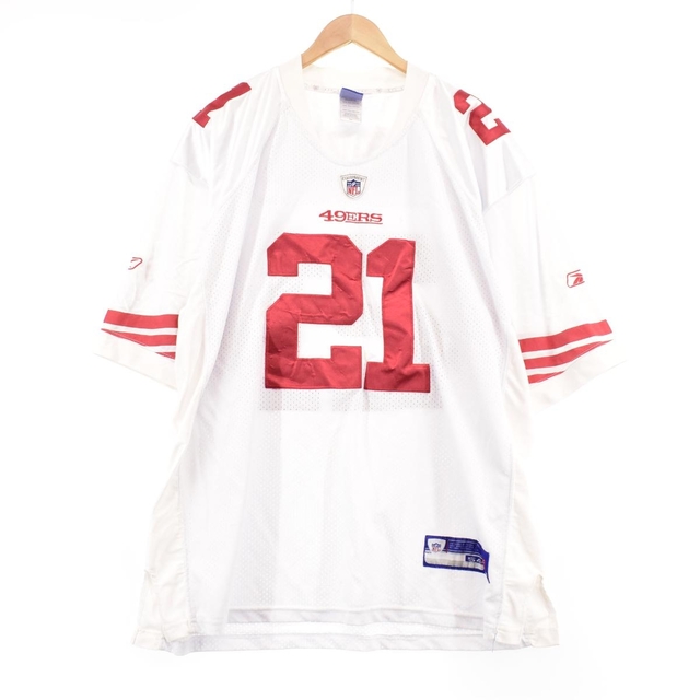 リーボック Reebok NFL SANFRANCISCO 49ERS サンフランシスコフォーティナイナーズ FRANK GORE フランクゴア Vネック メッシュ ゲームシャツ フットボールシャツ メンズXXL /eaa320059