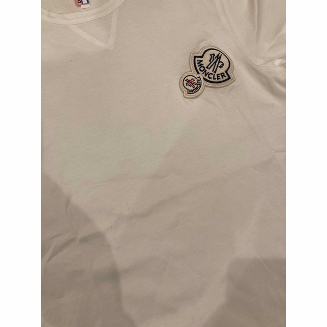 モンクレール ダブルワッペンTシャツ ホワイト　サイズXS MONCLER 半袖