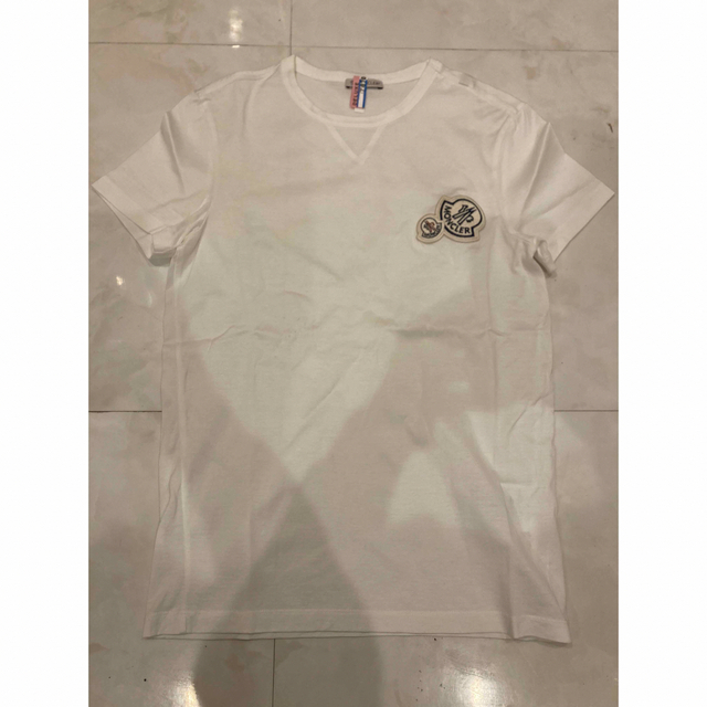 モンクレール ダブルワッペンTシャツ ホワイト サイズXS MONCLER 半袖 | フリマアプリ ラクマ