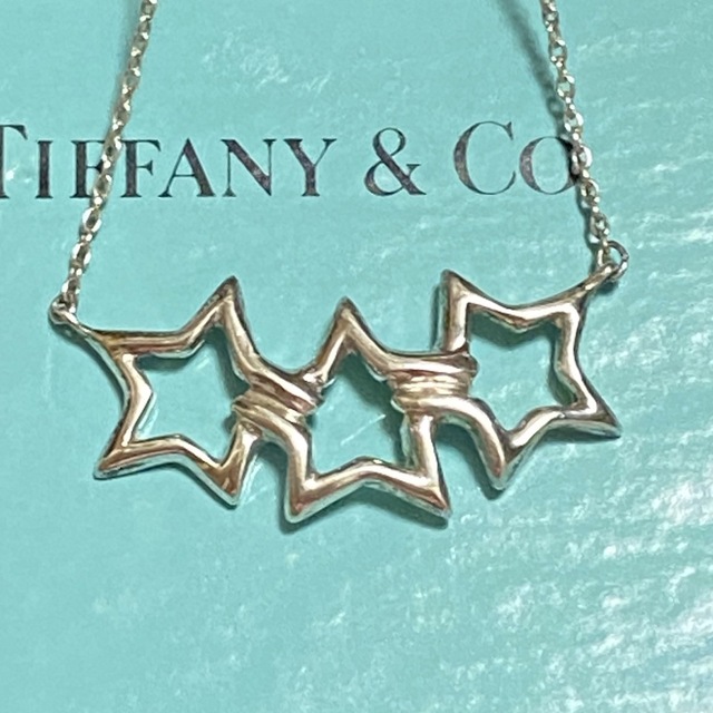 TIFFANY & Co 925 トリプルスター ネックレス