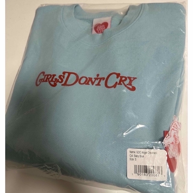 girls don't cry Angel Crewneck blue S 大人気 noxcapital.de