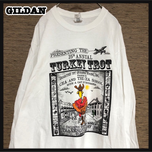 GILDAN(ギルタン)の【ギルダン】長袖Tシャツ　ロンT　アニマル　西部劇　企業ロゴ　ウエスタン29 メンズのトップス(Tシャツ/カットソー(七分/長袖))の商品写真