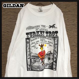 ギルタン(GILDAN)の【ギルダン】長袖Tシャツ　ロンT　アニマル　西部劇　企業ロゴ　ウエスタン29(Tシャツ/カットソー(七分/長袖))