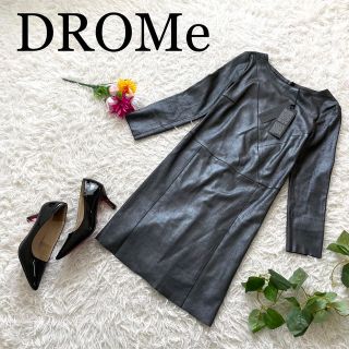 ねこいんこ様専用        最高級♪DROMe ドローム/レザーワンピース(ひざ丈ワンピース)