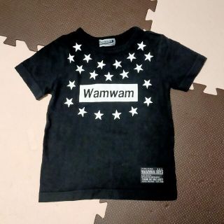 ワムワム(WAMWAM)のWamwam　ティシャツ　男の子　120 半袖　黒　星(Tシャツ/カットソー)