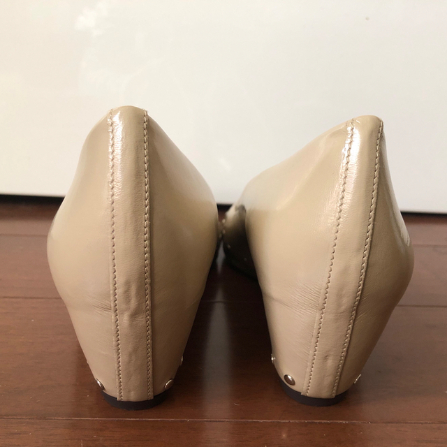 ウェッジヒールパンプス　オープントゥ  t.inaba レディースの靴/シューズ(ハイヒール/パンプス)の商品写真