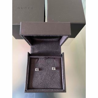 グッチ(Gucci)のGUCCI  18Kホワイトゴールドピアス(ピアス)