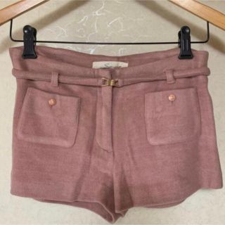 スナイデル(SNIDEL)のスナイデルsnidelベルト付ミニショートパンツ(ショートパンツ)