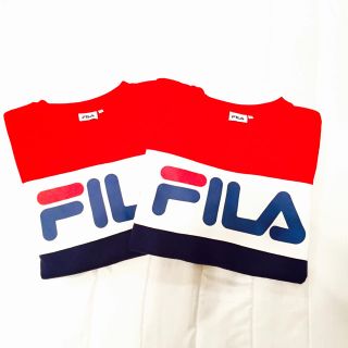 フィラ(FILA)のFILA 切り替え トレーナー レッド(トレーナー/スウェット)