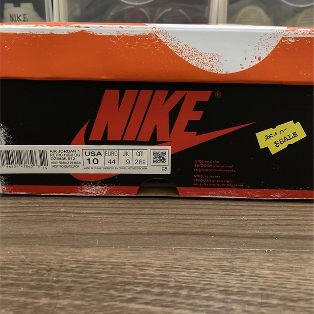 28cmNike AIR Jordan 1 lost&found Chicago