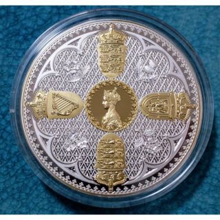 【絶品】2019 ガーンジー ゴチック ビクトリア 5oz 大型 純銀 銀貨(貨幣)