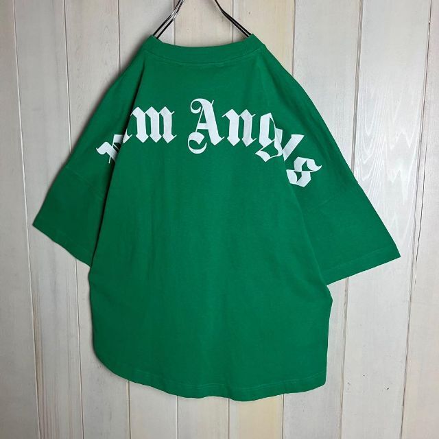 PALM ANGELS】襟ロゴ バックプリント Tシャツ 超激安特価 メンズ