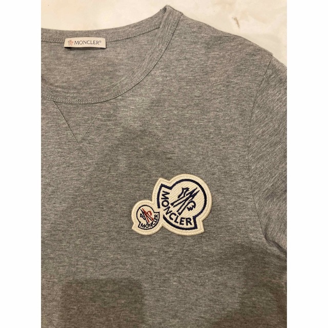 ★希少カラー★ MONCLER ワッペン Tシャツ Ｓ　モンクレール グレー