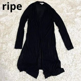 ripe/ロングカーディガン 柔らか素材♡♡ M スリット有り(カーディガン)