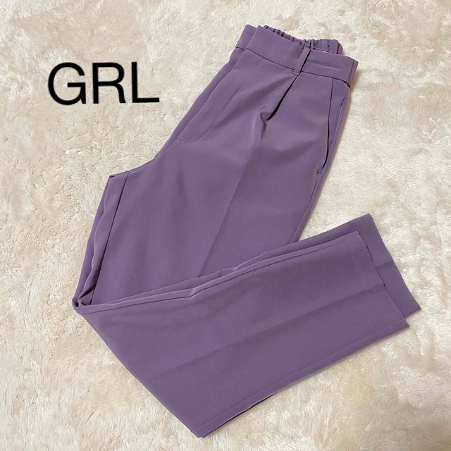 GRL(グレイル)のGU テーパードパンツ 紫 パープル パステル ジーユー カジュアル  レディースのパンツ(カジュアルパンツ)の商品写真
