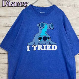 ディズニー(Disney)の【希少デザイン】Disney ディズニー　スティッチ　Tシャツ　2XL ゆったり(Tシャツ/カットソー(半袖/袖なし))