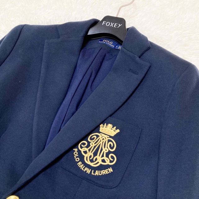 POLO RALPH LAUREN   美品 ラルフローレン 紺ブレ エンブレム 金ボタン