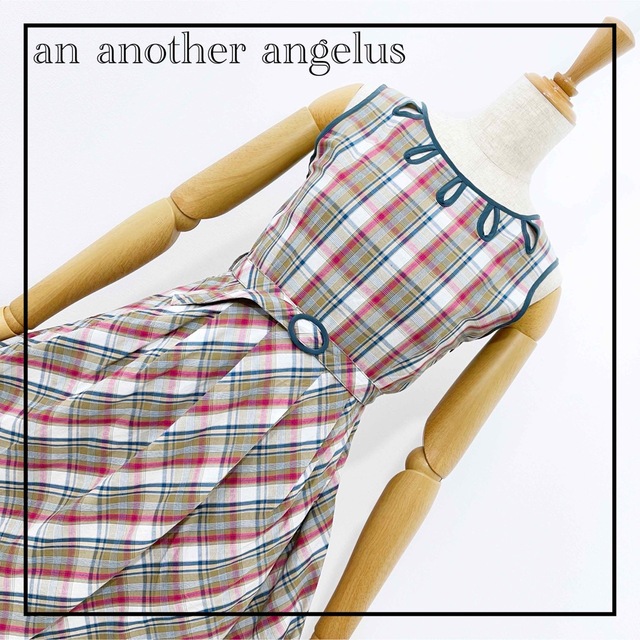 an another angelus - «an another angelus» フィント チェック ワンピース an3の通販 by