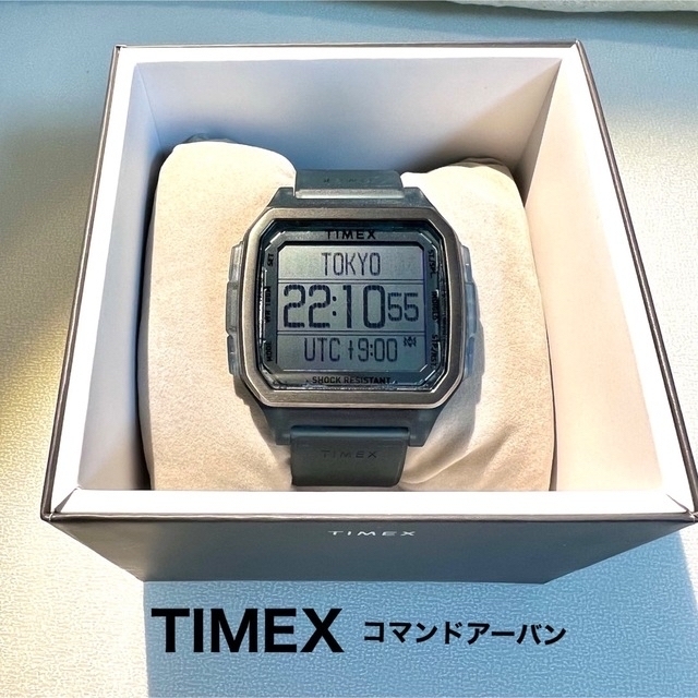 【美品】TIMEX タイメックス コマンドアーバン メンズ時計 ダークブラック