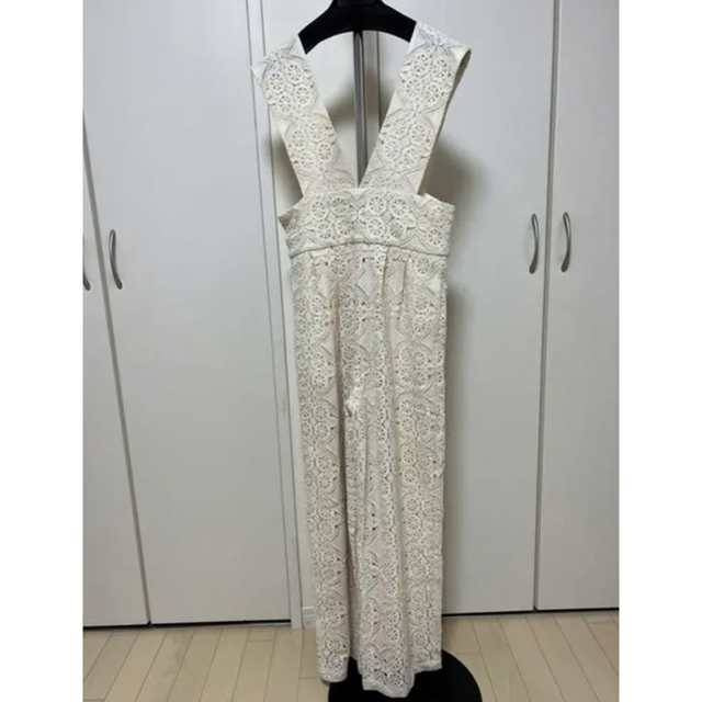 CLANE CHEMICAL LACE SALOPETTE PANTS① - サロペット/オーバーオール