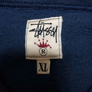 STUSSY - 希少 90s old STUSSY 王冠 白タグ スウェット XL ボックス