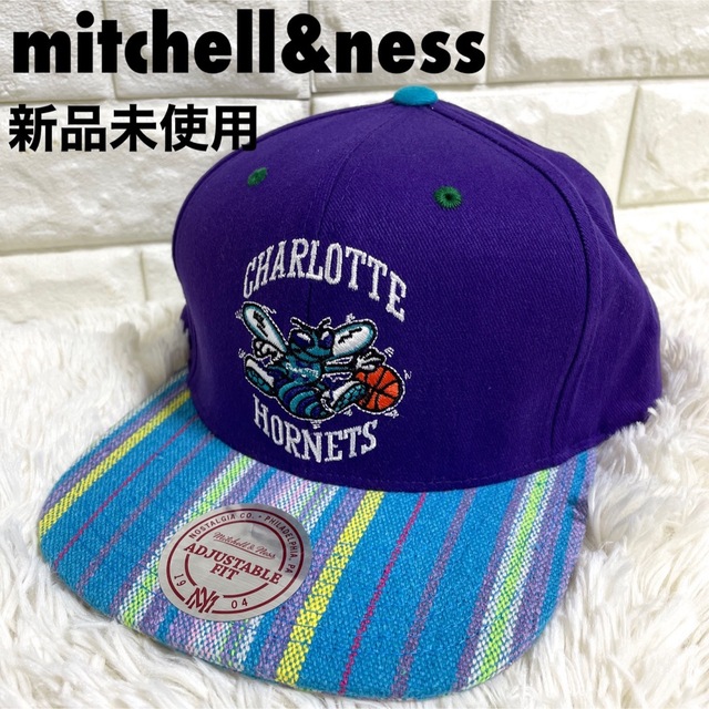 新品未使用　ミッチェル&ネス　NBA ホーネッツ　キャップ　帽子　フリーサイズ | フリマアプリ ラクマ