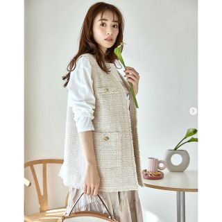 ストラ 23年新品紙タグ付き☆雑誌掲載完売!日本製生地ツイード ストラ 23年新品紙タグ付き☆雑誌掲載完売!日本製生地ツイード