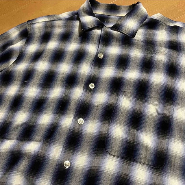60s オンブレ チェック レーヨン シャツ シャドーチェック 60s オンブレ チェック レーヨン シャツ シャドーチェック