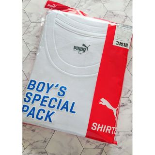 PUMA プーマ 男児 肌着 インナー クルーネック 半袖Tシャツ160 3枚組(Tシャツ/カットソー)