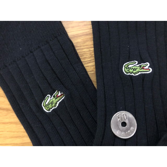 LACOSTE(ラコステ)の新品ラコステ LACOSTE 靴下 メンズソックス 3足セット402黒 メンズのレッグウェア(ソックス)の商品写真