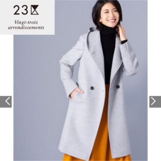 23区 - 23区【洗える&撥水】シレータフタツイル キルティングコートの
