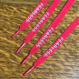 FEARLESS スニーカー シューレース　靴紐　赤レッド　140cm Red(その他)