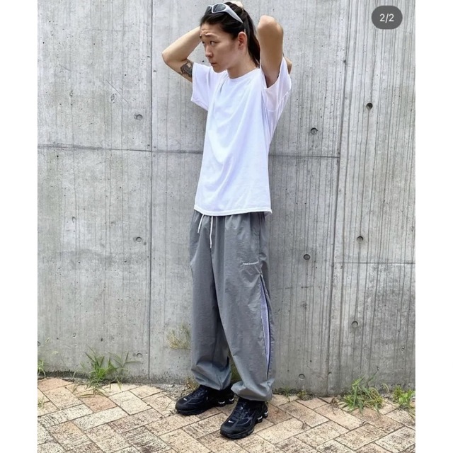 private brand by s.f.s ナイロンパンツ グレー 独特の上品 ybsoul.co.il